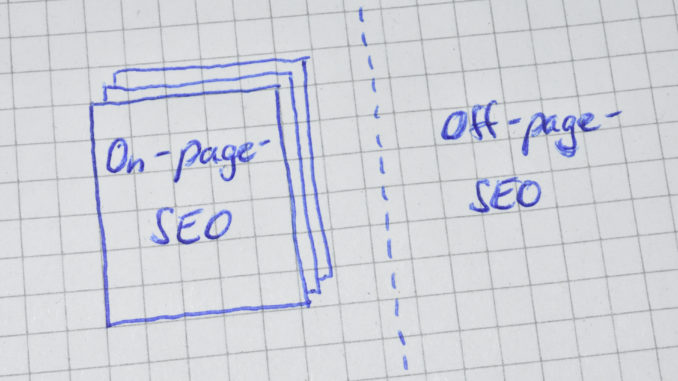 SEO-Definition: On-page - und Off-page - SEO "On-page SEO" und "Off-page SEO" - zwei wichtige Bereiche der Suchmaschinen-Optimierung !
